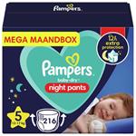 Pampers - Night Pants - Maat 5 - Mega Maandbox - 216 luierbr