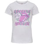 Wit geprint t-shirt Rolling Stones ONLY