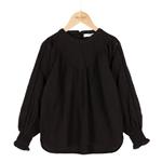 Zwarte poplin blouse Bobbie By-Bar