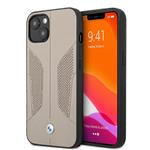 BMW iPhone 13 Hardcase Backcover - Perforated Sides - Grijs