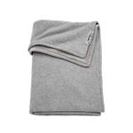 Meyco deken knit basic velvet grijs melange