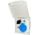 Inbouwdoos 230v12V ant, sat nw klep