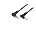 Audio kabel 3.5mm Jack M 90° - 3.5mm Jack M 90° stereo 2 5m
