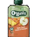 Organix - Knijpfruit - Appel, Zoete Aardappel, Ananas - 12+