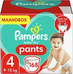Pampers - Baby Dry Pants - Maat 4 - Maandbox - 168 luierbroe