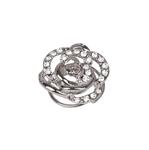 DIAMOND ROSE HAIR TWISTER Silver One Size