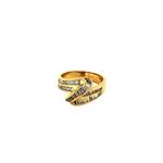 Gouden ring met diamant 14 krt