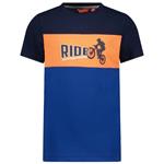 Donkerblauw t-shirt Colorblock Ride Tygo & Vito
