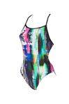 Arena W Vivid Booster Back One Piece pink-multi-black 40