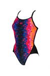 Arena W Triangle Prism Superfly Back One Piece pink-black 40