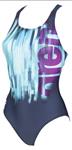Arena W Drawing Swim Pro Back One Piece L navy-turquoise 46