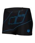 Arena B Swim Short Logo black-turquoise 10-11