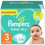 Pampers - Baby Dry - Maat 3 - Maandbox - 124 luiers