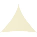 vidaXL Voile de parasol Tissu Oxford triangulaire 4x4x4 m Cr
