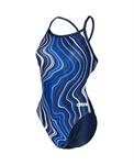 Arena W Swimsuit Challenge Back Marbled navy-navymulti 42