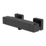 AquaVive thermostatische douchekraan Tanaro zwart 15cm