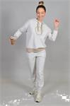 Pretty Woman Hoodie Beige Maat : L