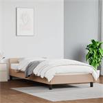 vidaXL Cadre de lit avec tête de lit Cappuccino 90x190 cm Si