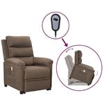 vidaXL Fauteuil inclinable Taupe Tissu