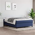 vidaXL Sommier à ressorts de lit Bleu 140x200 cm Tissu