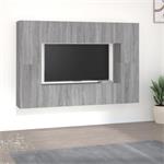 vidaXL 8-delige Tv-meubelset bewerkt hout grijs sonoma eiken