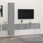 vidaXL 5-delige Tv-meubelset bewerkt hout grijs sonoma eiken