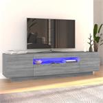 vidaXL Tv-meubel met LED-verlichting 160x35x40 cm grijs sono