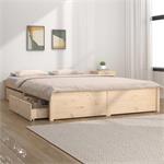 vidaXL Cadre de lit avec tiroirs 120x200 cm