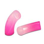 5 x Acryl kralen tube Pink ca. 37 x 12mm (gat Ø2,6mm)