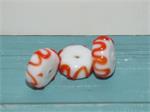 10 x High Quality Glass Hand Made Bead  c.a. 15 x 7mm