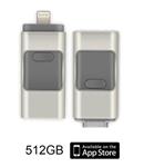 DrPhone Flashdrive 512 GB USB Stick iPhone / iPad / Samsung