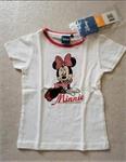 Wit Disney Minnie Mouse T-Shirt met Rode Glitters