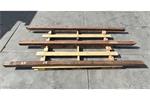Hardhouten Paal Met Punt Zonder Groef 8,5x8,5x270 cm - 3 Stu