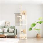 vidaXL Kattenmeubel vloer tot plafond 277-303 cm crèmekleuri