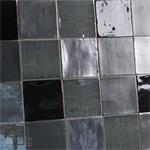 Handvormtegels 13x13 platinum black grey en black matte