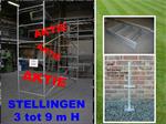 steigers 3 tot 9 m H x 2,85 m L x 1,25 m B 