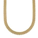 Gouden fantasie collier 46 cm 14 krt