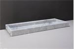 Palermo Wastafel - Carrara Gepolijst - 120,5x51,5x9 cm