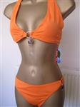 Trendy Oranje Bikini met Bedels - Medium en Large