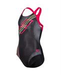 Arena G Swimsuit Swim Pro Back Placement black-rose 10-11