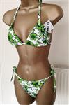 Witte Bikini met Groene Print - S,M,L