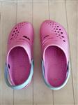 Roze Schoentjes met Lichtblauw - Type Crocs Mt 28