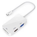 DrPhone VHD1 - Splitter 3 in 1 Mini Displaypoort Naar VGA &