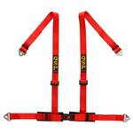QSP 4-punts gordel Pro Street - Rood