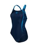 Arena W Swim Pro Back Graphic navy-turquoise 40