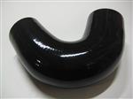 135 Graden bochten silicone - Zwart, 8mm
