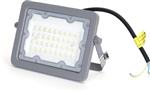 Buitenlamp grijs | LED bouwlamp 30W=270W schijnwerper | koelwit 4000K - 90° lichthoek | waterdicht I