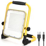 Bouwlamp - werklicht oplaadbaar - USB | LED 100W=250W schijnwerper | daglichtwit 6500K - 3 standen +