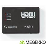 HDMI-schakelaar | 3 poorten | 3x HDMI-ingang | 1x HDMI-uitgang | 1080p | ABS | antraciet | doos