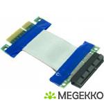 Inter-Tech 88885458 kabeladapter/verloopstukje PCIe x4 Blauw, Grijs